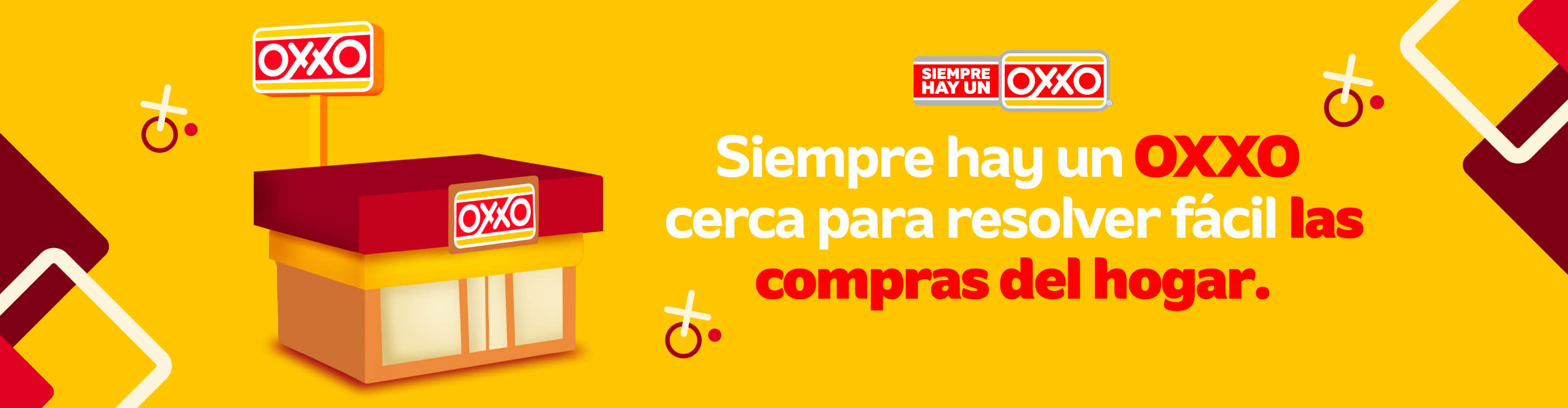 Siempre hay un OXXO cerca para resolver fácil las compras del hogar