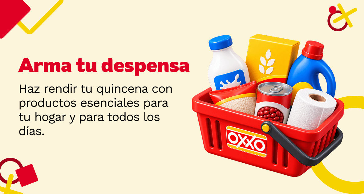 Arma tu despensa. Haz rendir tu quincena con productos esenciales para tu hogar y para todos los dias.